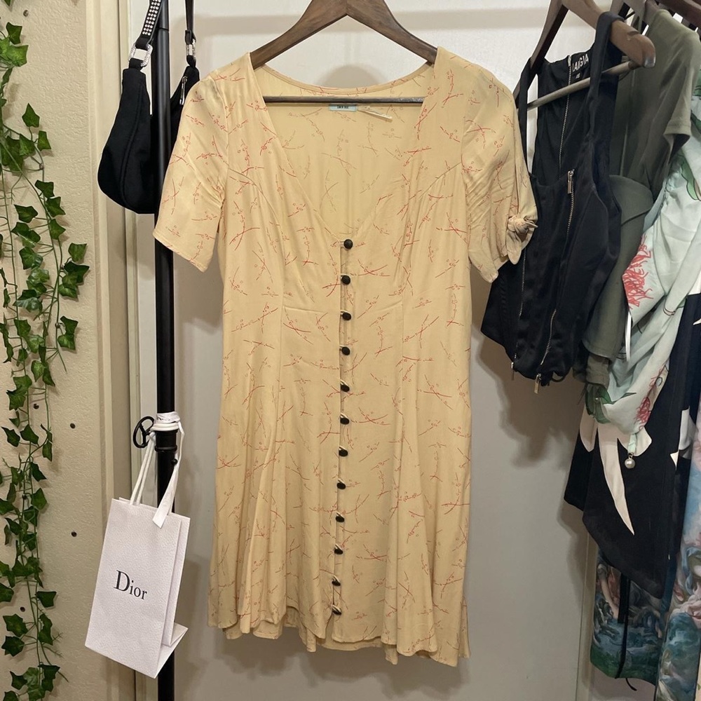 Kimchi Blue floral yellow sundress
